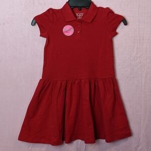The Children's Place Red Short Sleeve Polo Dress size 5T